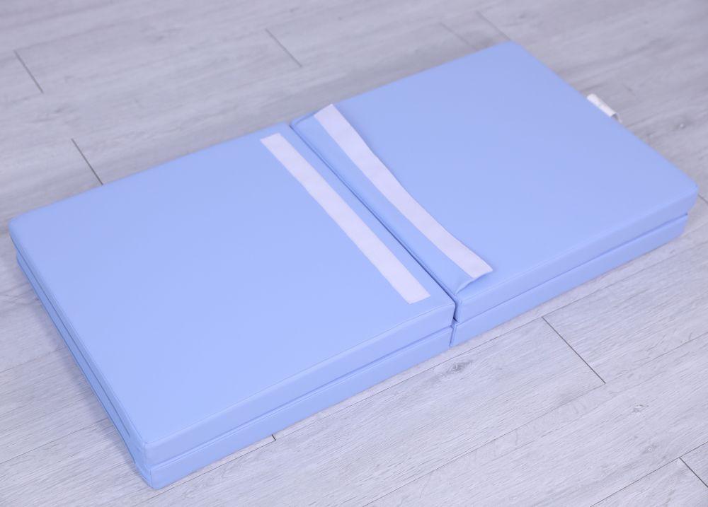 Gymnastic Mats Mattress Satellite 100X100X5 Cm Four-Part - Blue