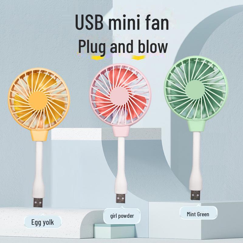 Перезаряжаемый мультяшный USB мини-ручной вентилятор для детей