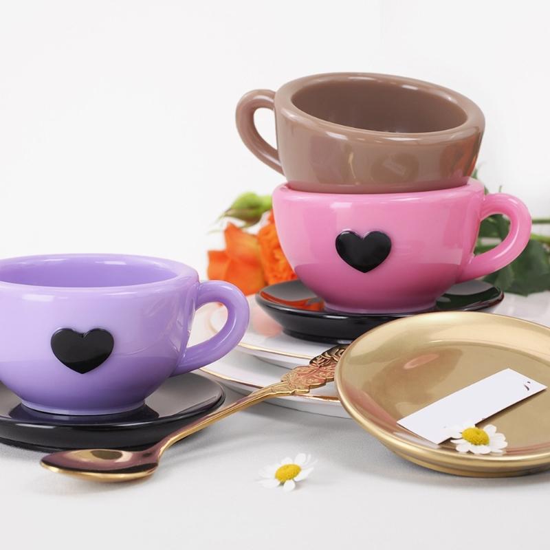 Silicone Teacup Candle Holder Mold Handmade Tray Moulds Silicone Texture Suitable for Craft and Handmade Decorations