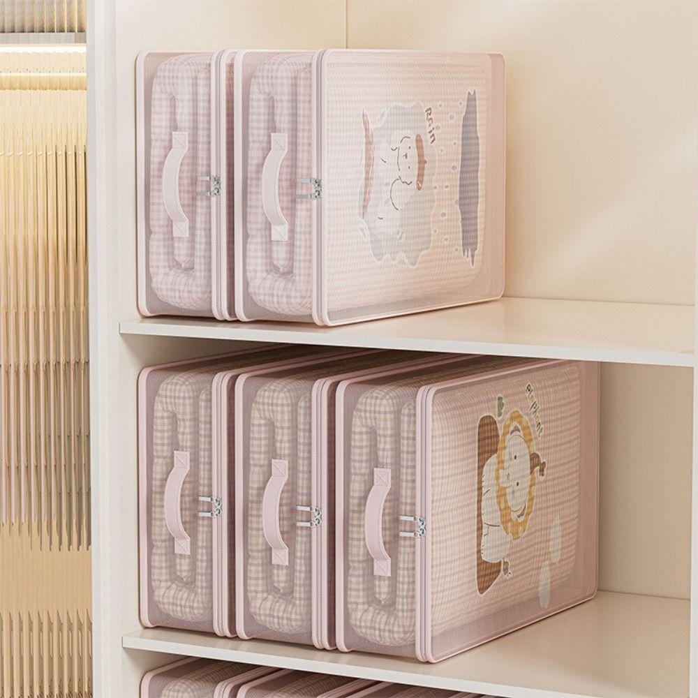 2Pcs Divided Clothes Quilt Storage Bag Large Capacity Moving Packing Bag Bed Sheet Organizer  Travel