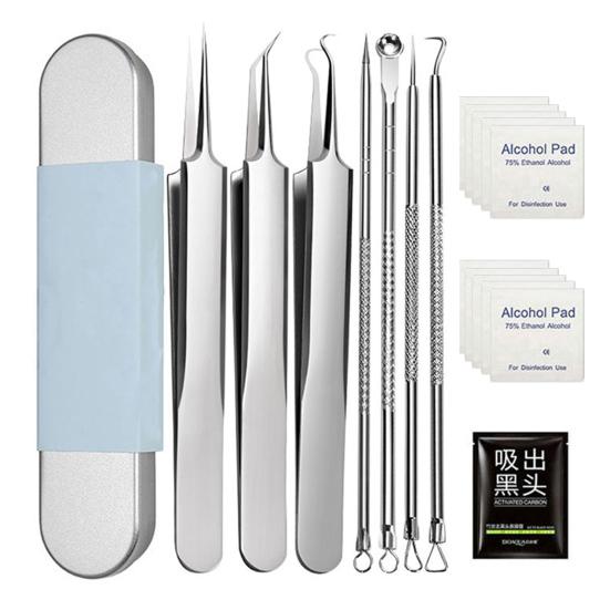 Yousheng 7 шт. набор инструментов для удаления черных точек из нержавеющей стали набор для удаления угрей профессиональный инструмент для удаления черных точек и белых угрей для лица
