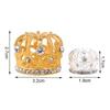 Dollhouse Miniature Gold Silver Bronze Mini Metal Alloy Crown Models Dolls Toys