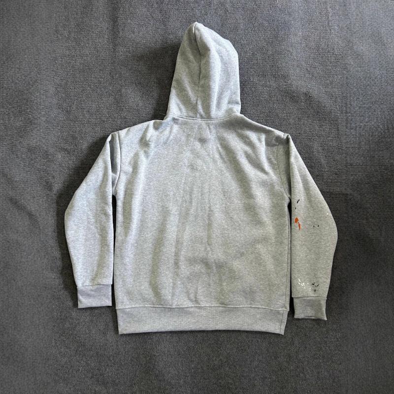 Европейский и американский нишевый тренд, модная повседневная толстовка с капюшоном с ручной росписью и принтом букв в стиле брызг для мужчин и женщин