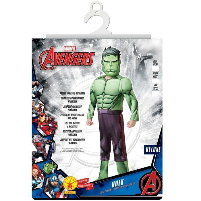 DÉGUISEMENT LUXE HULK REMBOURRÉ GARÇON 5/6 ANS Vert, Anis, Menthe, Eau