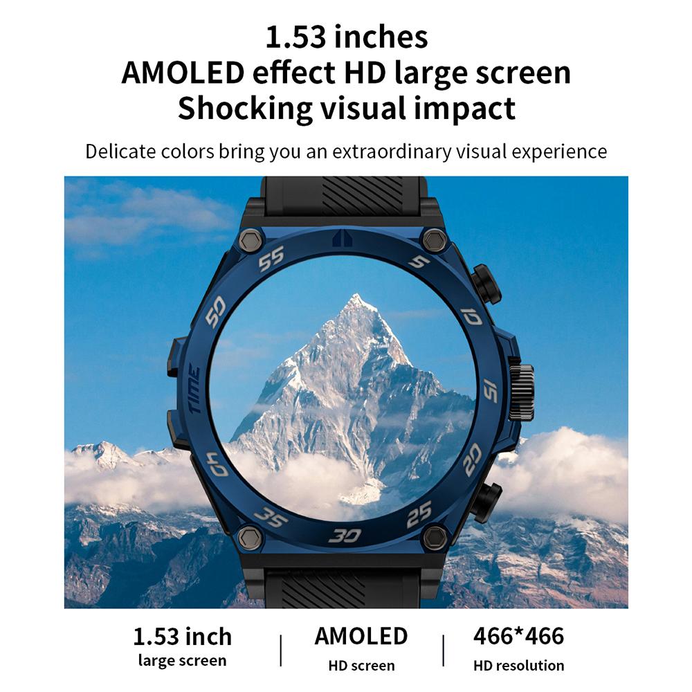 LC18 2-в-1 1,53-дюймовый AMOLED-экран Монитор сердечного ритма Умные часы + TWS Bluetooth-совместимые наушники