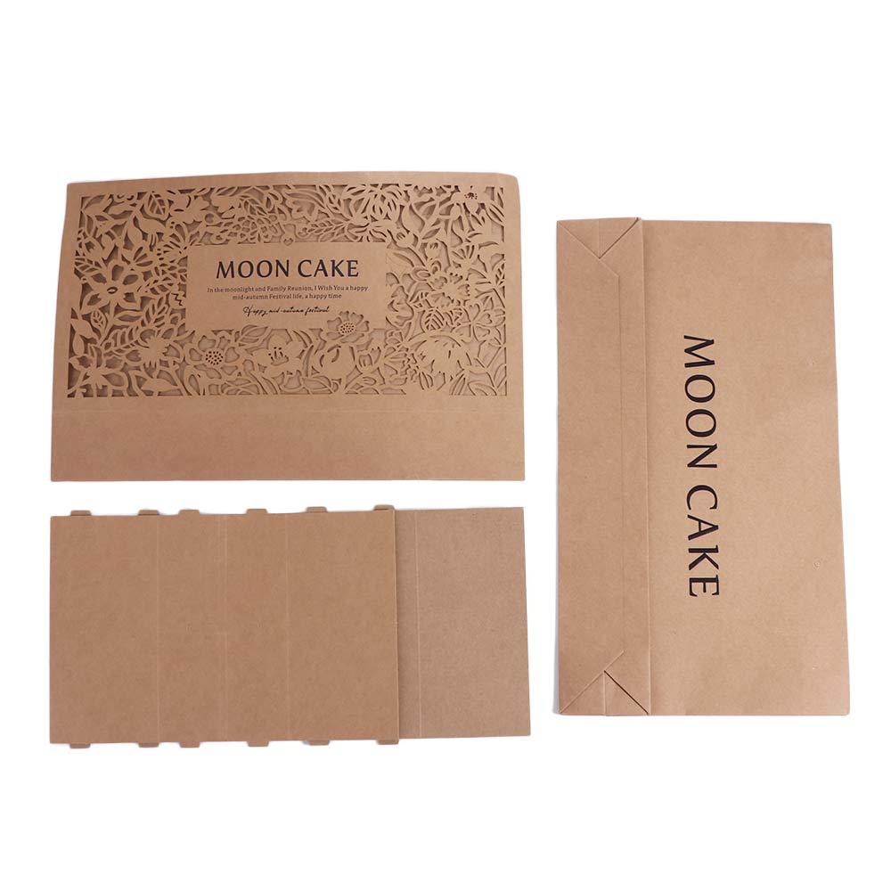 Handmade Mid Autumn Festival Mooncake Box 8 Grids Packaging Boxes Gift Handheld Bag  Festival
