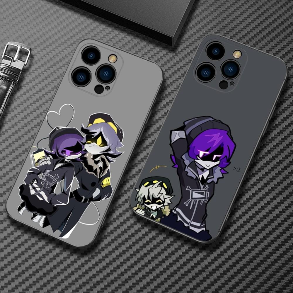 M-Murder Drones N V Uzi Phone Case For iPhone15,14,13,12 Mini 11 Pro XR,X,XS,MAX 7,8 Plus Silicone Cover Soft Black