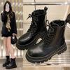 Thick-soled Inner High Boots Female Winter Padded Thickened Snow Boots Waterproof England Style Short Boots