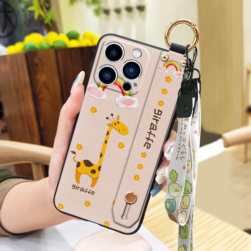 Мультяшный браслет для iPhone и Samsung и мягкий чехол-шнурок для Huawei Oppo