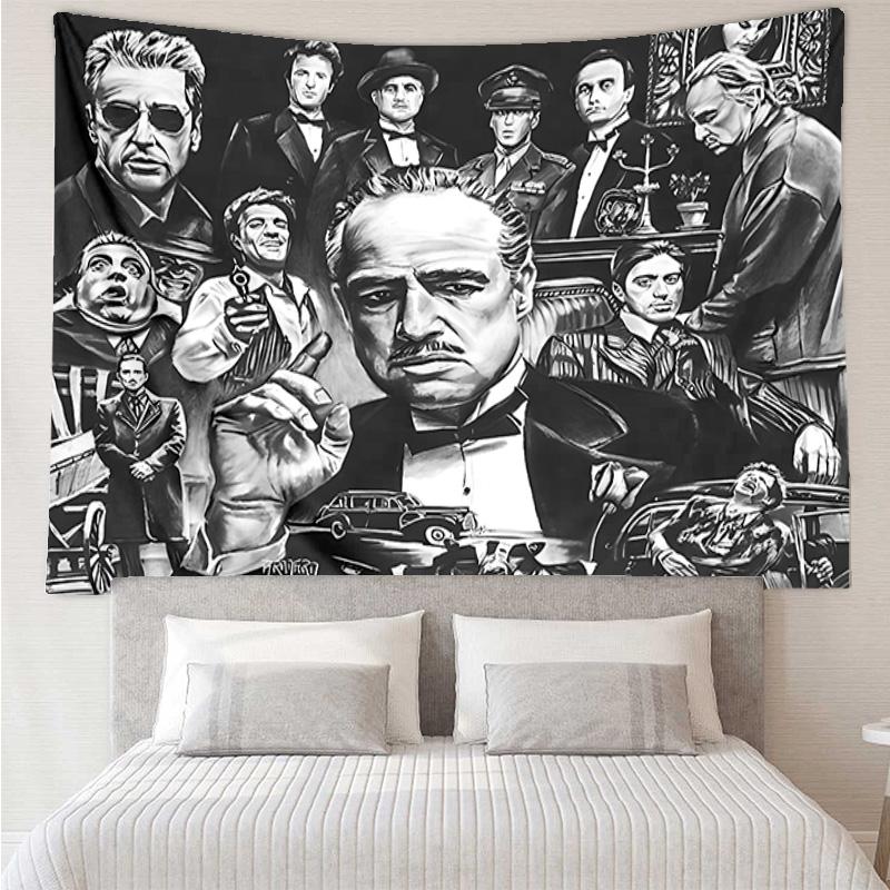 The God-father Tapestry Hanging for Bedroom,Livingroom, Playroom,Decor Art Room Wall Tapestry Holiday and Birthday Gifts