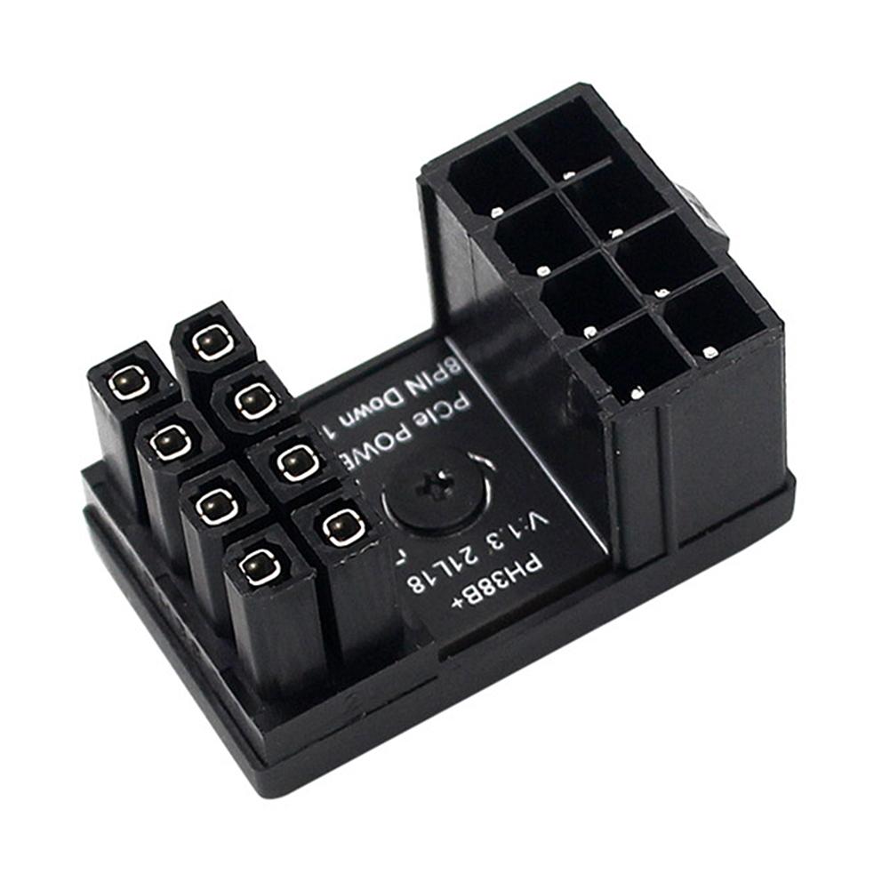 ATX 8Pin 6Pin Мама к Папе Угловой Поворотный Разъем 90/180 градусов Адаптер питания Угловая головка для Видеокарты GPU Адаптер