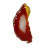 6 Piece Irregular Shape Agate Quartz Slice Pendant Charms For Jewelry Making
