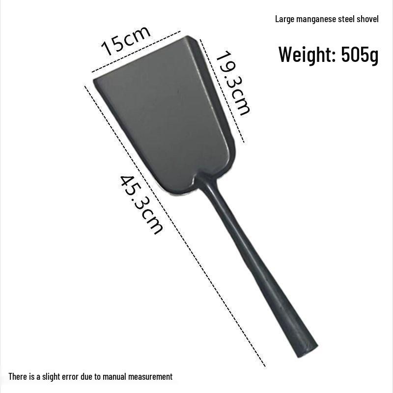 Компактная железная лопата с длинной ручкой для домашних животных, огня и бытового использования