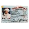 1~10 Cards Santa Claus Flying Licence Christmas Eve Driving Licence Christmas Gift For Children Kids Christmas Decoration 2025