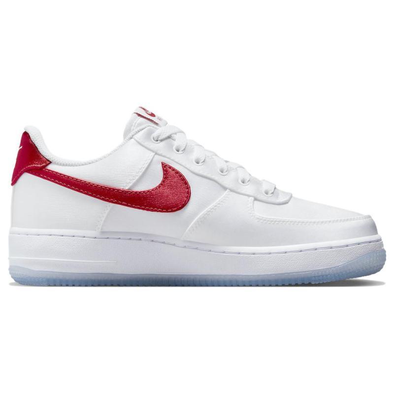 Nike Женские кроссовки Air Force 1 Low '07 Satin White Varsity Red DX6541-100
