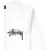 Stussy Базовая футболка с длинным рукавом, окрашенная пигментом, натуральная, мужская, топ, кремовый 1994326-NATU