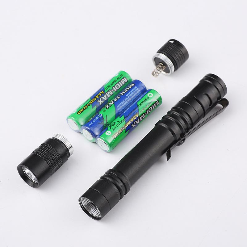 Многофункциональный светодиодный фонарик-ручка из алюминиевого сплава с УФ-детектором банкнот