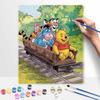 Disney Oil Painting Kit Painting Winnie Friends Ride Home Bedroom Wall Decor Gift