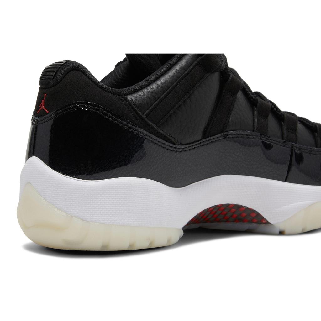 Air Jordan 11 Retro Low '72-10' (Unisex) Black / Gym Red / White / Sail Vintage Basketball Shoes AV2187 001