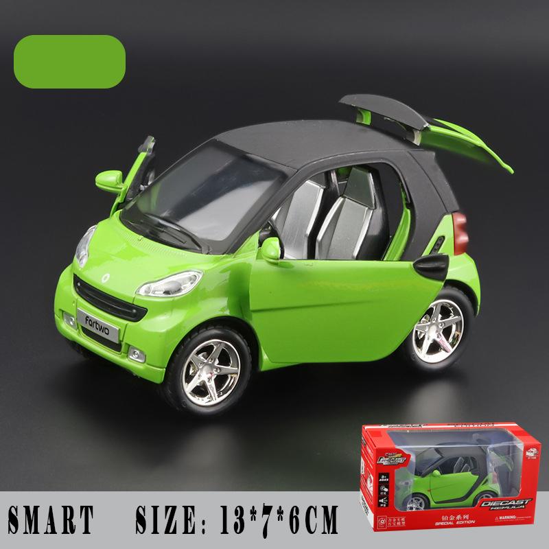 CAG5 1:32 Модели автомобилей Mercedes Benz Smart Mini из сплава, литые металлические, для мальчика, высокая симуляция, миниатюрные, праздничный подарок, модные домашние украшения