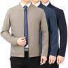 Jacket Men's Coat New Spring and Autumn Lapel Business Casual Top Middle-aged Dad Wear