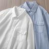 Простая американская рубашка рабочего класса из плотной ткани с длинным рукавом мужская весенне-осенняя молодежная повседневная высококачественная мужская белая рубашка-куртка