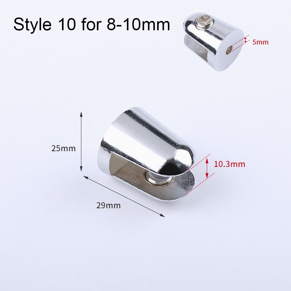 Thicken Furniture Hardware For 6-12mm Panel Bracket Shelves Clips Shelf Holder Support Glass Clamp