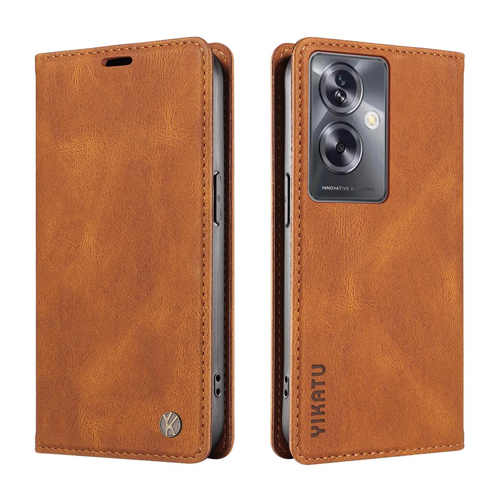 Nubuck PU Leather Fully Matte TPU Card Slots Wallet Phone Case for Oppo A15,A16,A17,A55,A72,A73,A74,A58,A38,A78,A79,Realme C12,C15,C21,C30,C33,C55...