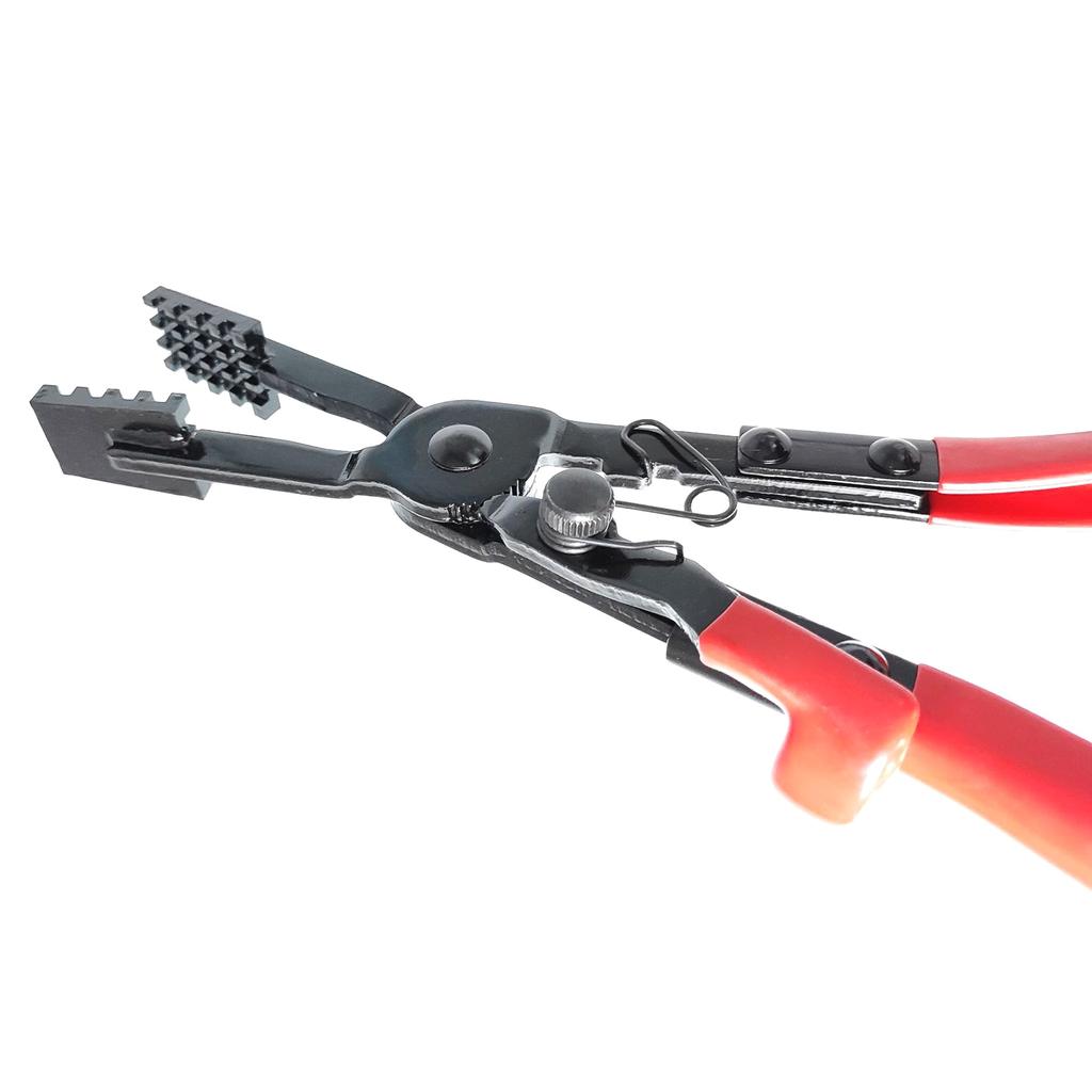 Плоскогубцы для хомутов из металла с текстурированными губками, короткая ручка, удлиненный хомут для ремонта автомобиля, ручные плоскогубцы, инструмент для снятия