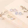 Titanium Steel Korean Light Luxury White Bai Xiahua Little Flower Earrings
