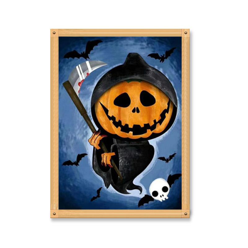 5D алмазная живопись полный алмаз Diy круглый алмаз Хэллоуин животное ручная работа Алмазная вышивка мозаика украшение дома подарок