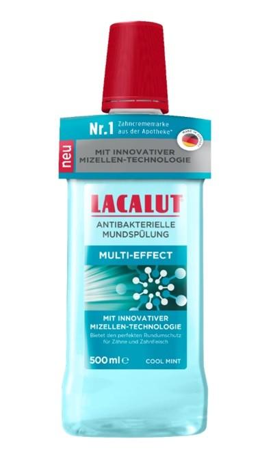 Lacalut Multi-Effect Antybakteryjny Płyn Do Płukania Jamy Ustnej Z Technologią Micelarną 500 Ml