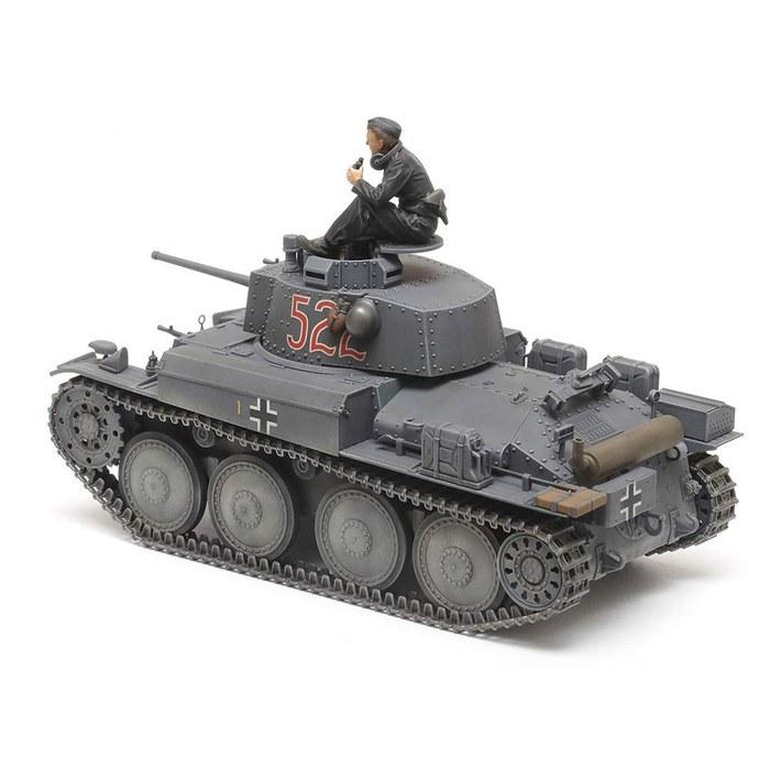Tamiya Серия Военных Миниатюр 1/35 № 369 Немецкий Легкий Танк 38(T) Модель E/F 35369 Цветной пластик