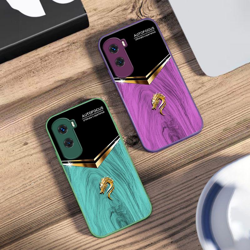 V-образный чехол для телефона с головой дракона из закаленного стекла для Honor 200 90 8X 9X Pro Lite P50 P40 Nova 10 11i P60 Magic4 6 Mate 20 50