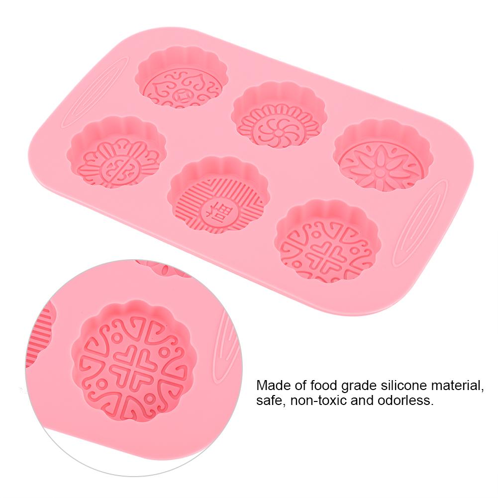 6 Slots  DIY Mooncake Mold Cake Ice Cream Soap Making Mold
