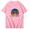 Cyclist Cycling Poster Vintage Graphic T Shirts Life Is Better Ona Summer Cotton Big Size Short Sleeve T Shirt Mens Clothes