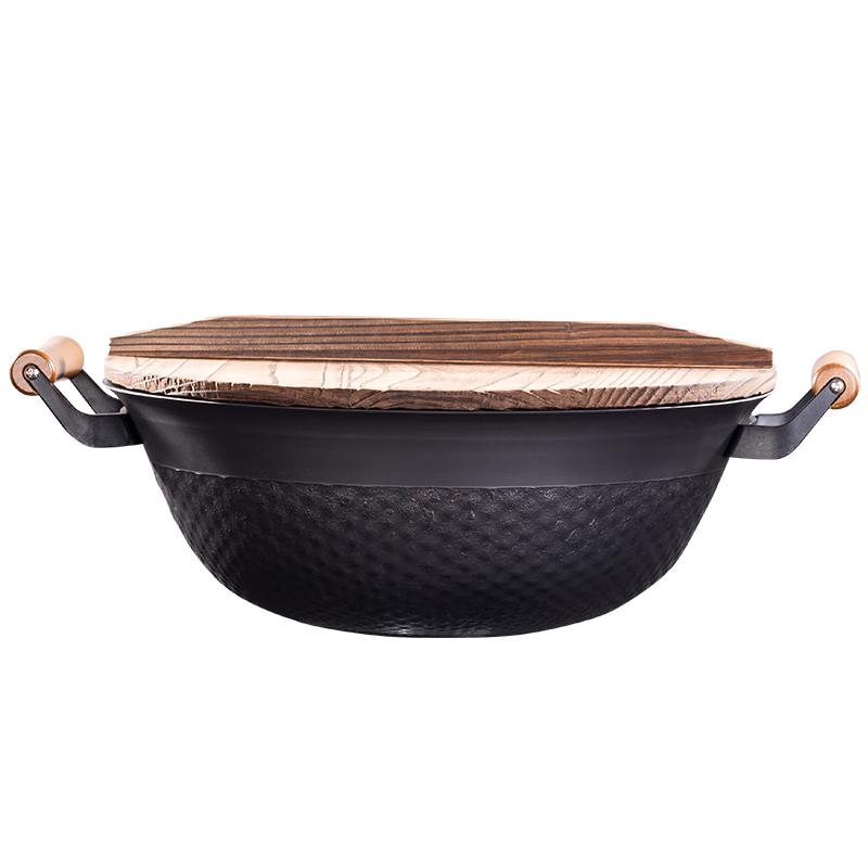 OLOFE Non-stick Iron Wok & Stew Pot