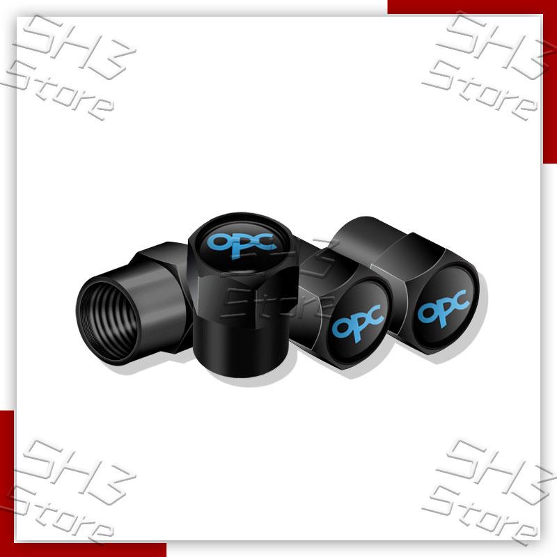 AAAYI1 4Pcs Car Metal Wheel Tire Air Valve Caps Tyre Rim Stem Covers For Vauxhall OPC Line Logo Opel Astra G H J K F Corsa Mokka Zafira