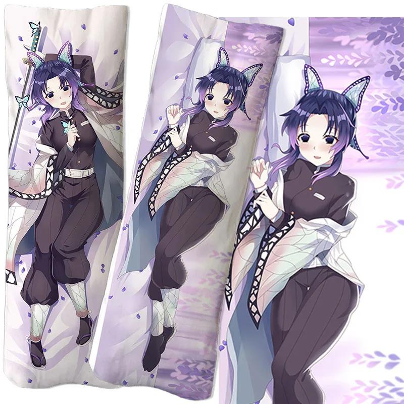 Anime Demon Slayer Kochou Shinobu Figure Equal Body Hug Body Pillow Pillowcase 2-sided 3D Printing DIY Two-dimensional Sexy Gift