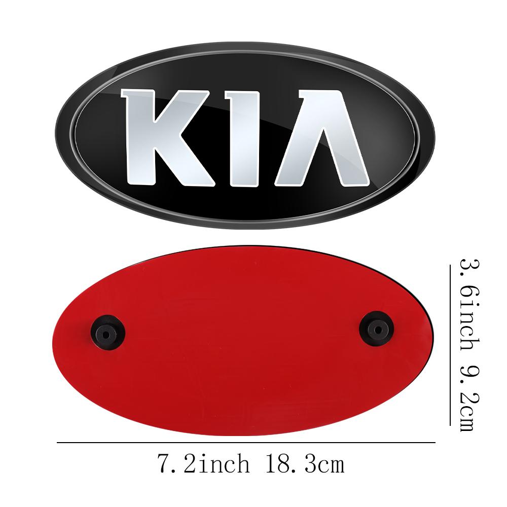AABIU1 Car Front Hood Emblem Rear Badge Logo Sticker For KIA Sportage Ceed Sorento Cerato Optima Picanto Rio Soul K5 Stonic Niro Forte