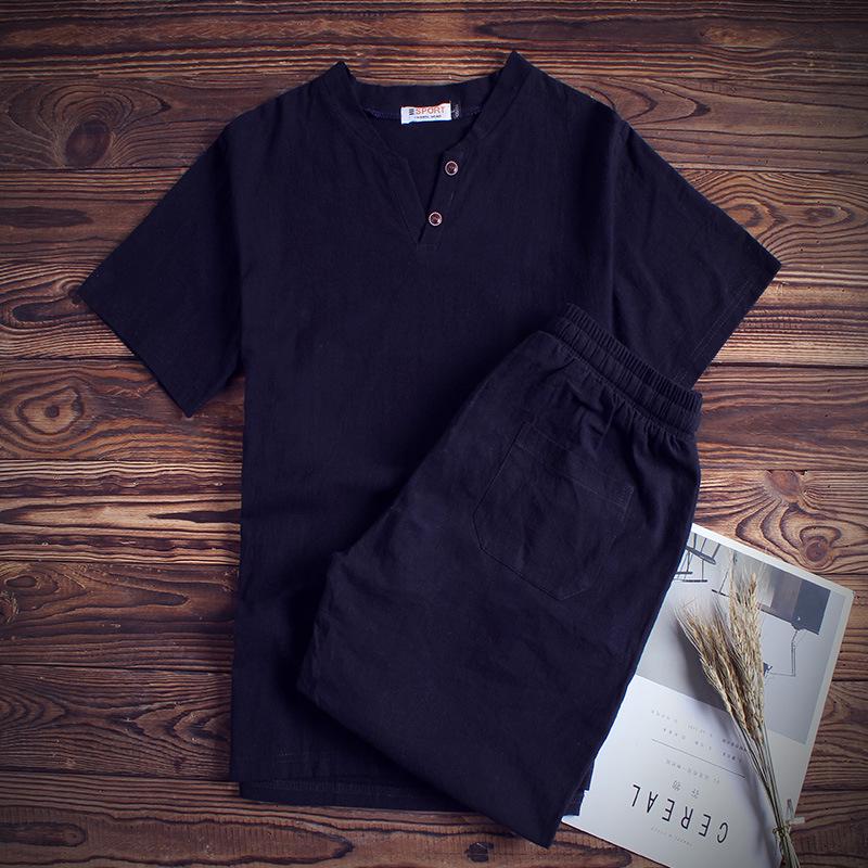 Летний Костюм Мужской Полный Супер Большой Костюм Двухсекционный Плюс Удобрение Для Спортивной Одежды