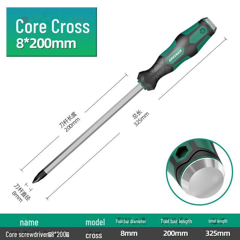 Набор промышленных отверток Green Forest Master с плоской головкой и крестовой головкой