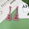 Европейская и американская мода ретро длинные серьги-гитары, горячо продаваемые серьги на европейском и американском классическом шик-музыкальном фестивале