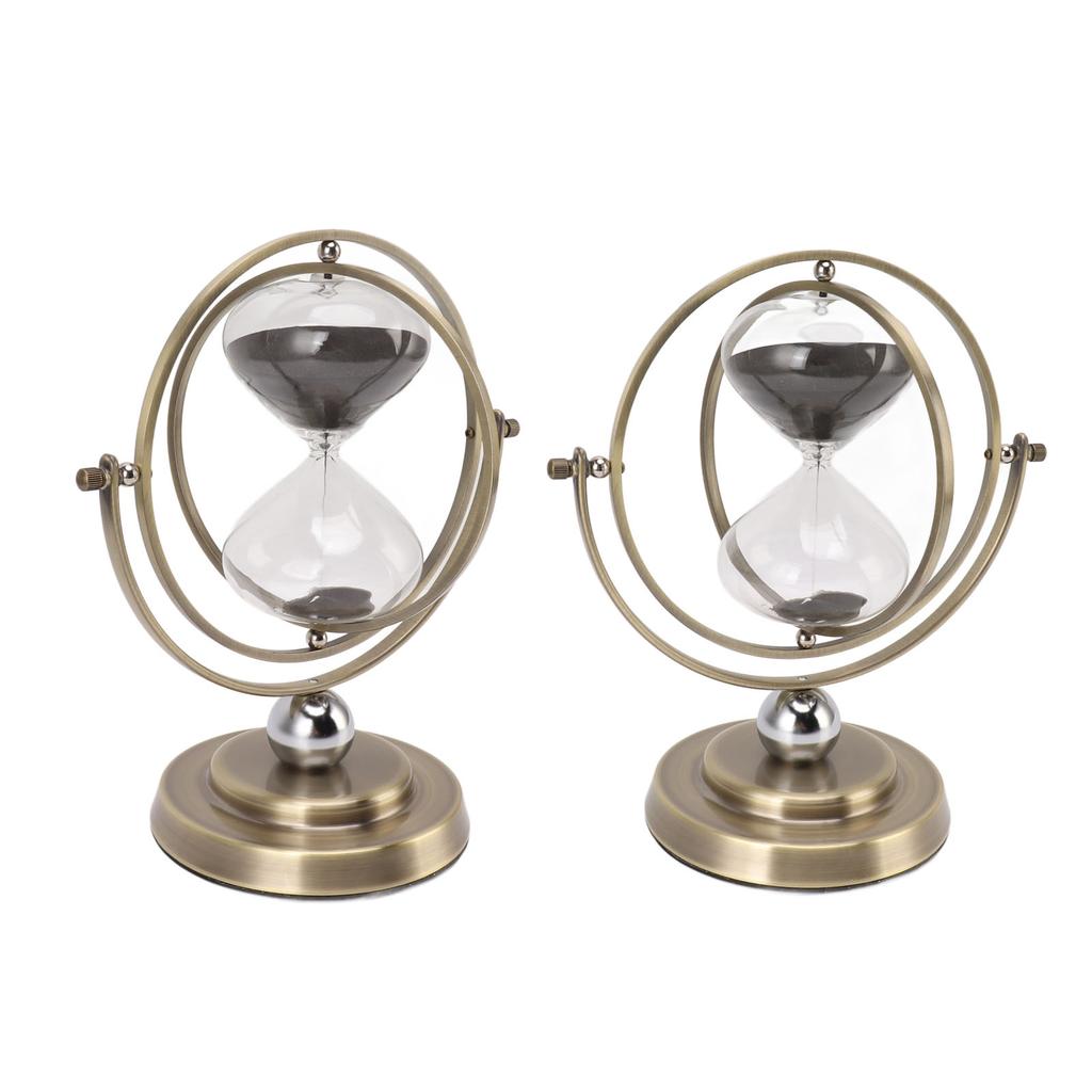 Металлические песочные часы простые современные точные часы нежные песочные часы украшение дома бронзовый цвет