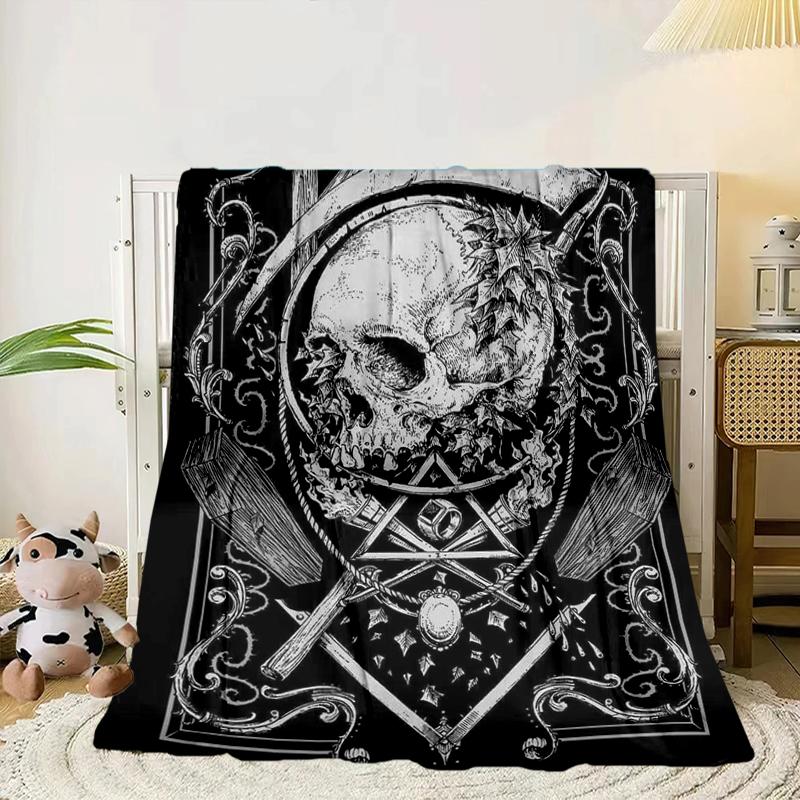 Day Of The Dead Skull Blanket Flannel Blanket Throw Blanket Sofa Cover Blanket Soft Premium Blanket Picnic Blanket Tv Blanket Gifts