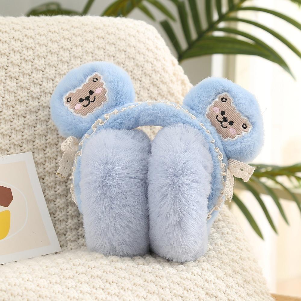 Милые наушники с кроличьими ушками и медвежьими ушками, плюшевая защита для ушей, рождественские подарки, зимние наушники-заслонки для женщин