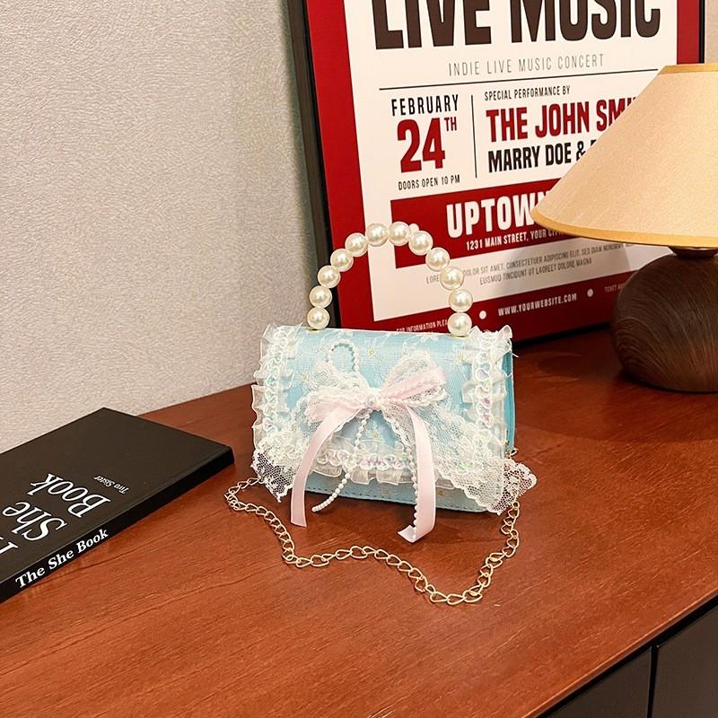 Childrens Small Purse Pu Fabric Cute Fashion Trendy Girls Shoulder Bag For Daily Use