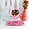 DIY Silicone Mold Heart Photo Cupids Frames Molds Beautiful Heart Shaped Frames Mould for Home Office Table Ornaments