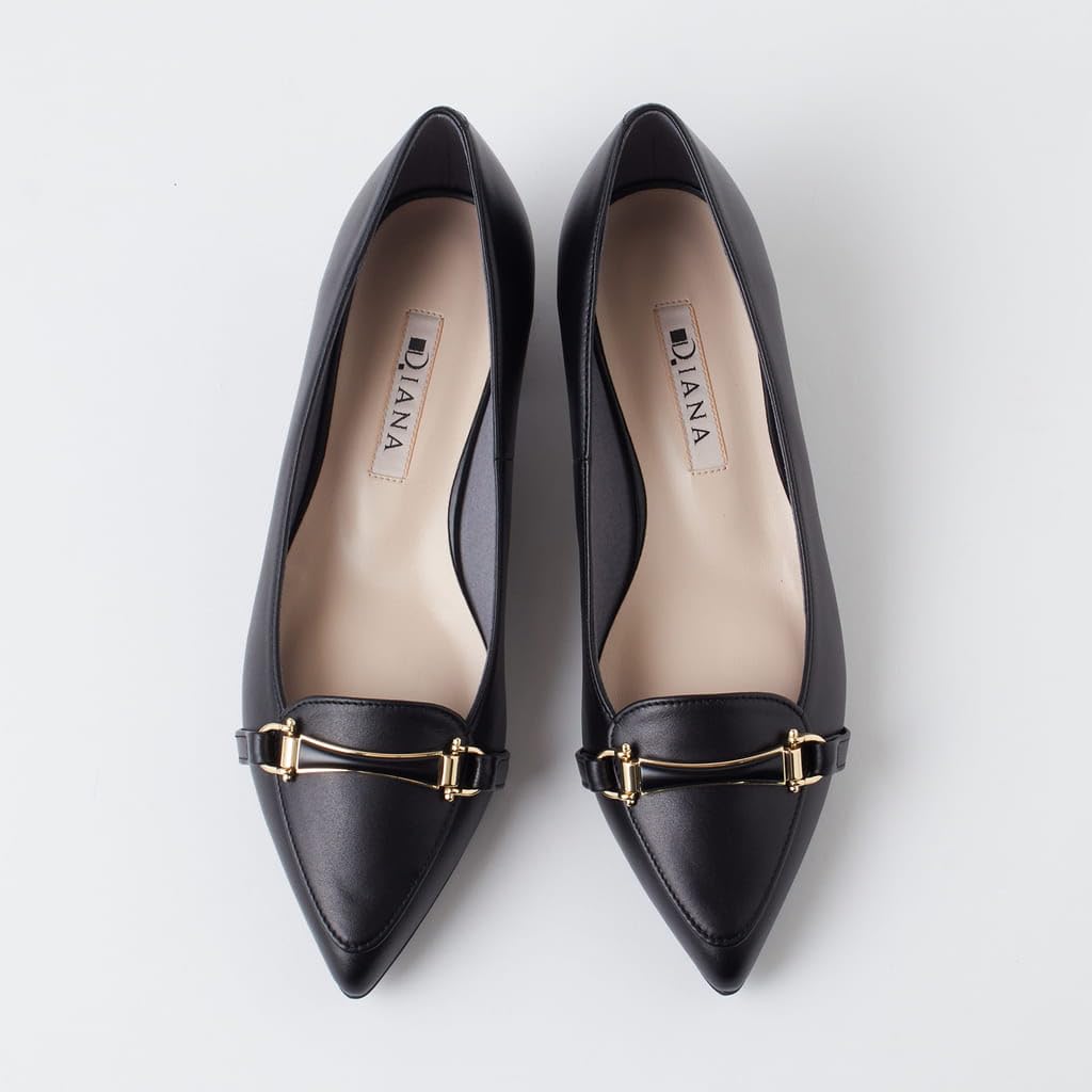 Туфли Diana на низком каблуке, черные, 184565100008, 22,0 см