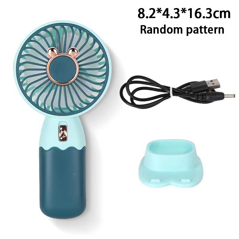 Новый Мини-вентилятор 2-в-1, портативный, ручной, для улицы, с USB-зарядкой, охлаждающий настольный вентилятор, с функцией подставки для телефона, для лета